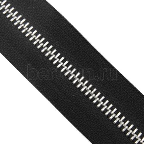 Молния рулонная №  89 МЕТАЛЛ никель Т5 черн  BERT
