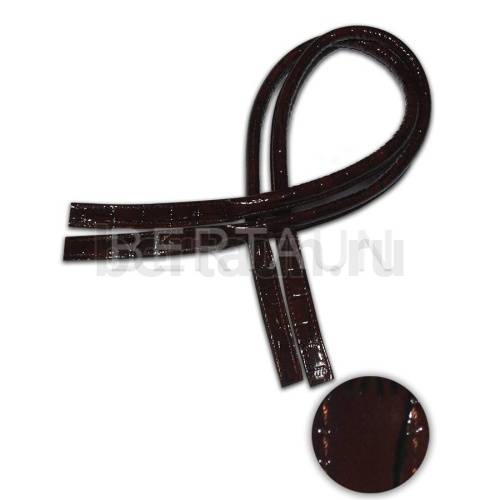 Ручки сумочные 75 см крепл.УЗКОЕ № 59 полиурет. корич крок ЛАК