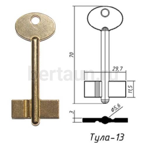 Заг.для ключ. ТУЛА - 13  DV-1200   № 37 