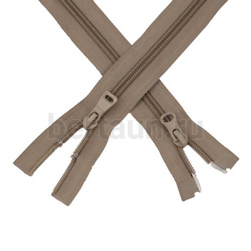 МОЛНИЯ №206 курточная 2 замка спираль Т7 ПРИБАЛТИКА 120 см бежевый 