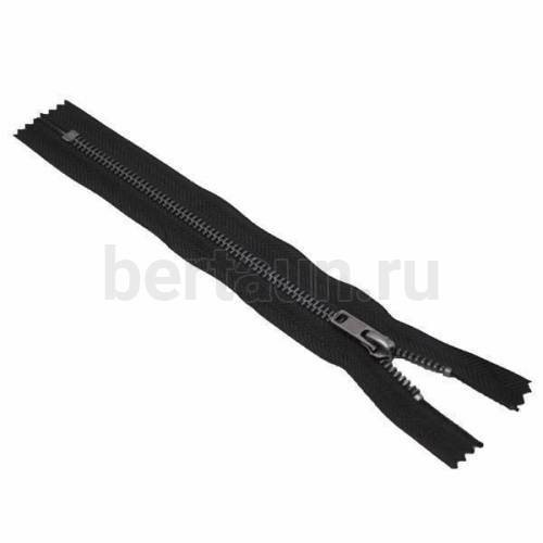 МОЛНИЯ №172 МЕТАЛЛ Т4 ДЖИНСОВАЯ  тём. никель 18 см BERT