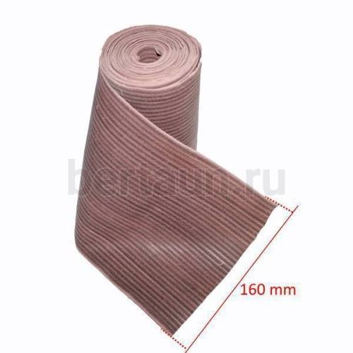 Обтяжка для каблуков ширина 16 см ( коричневая)  1 метр