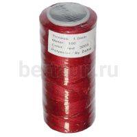 Нитки вощеные №56 d1мм 100м.для ручной прошивки красн 3003 DAFNA