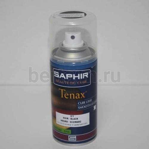 Сапфир № 22   0823 Аэроз-крас. д/ кожи Tenax 150мл.01 черн