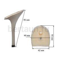 Каблуки №  26 LY 5020 черный-золотой (высота 9,5 см)