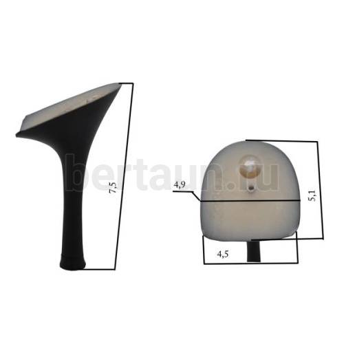 Каблуки №  16 LY 3339 черный мат .(высота 7,5 см)