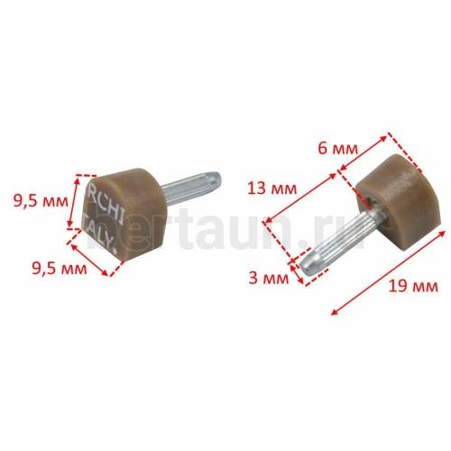 ARCHITAK  набойки № 2  р 1  р.9,5*9,5мм/390 (бежевые )