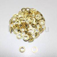 Блочка и  люверс  №49 D 4 мм  (5000 шт/уп) золото 