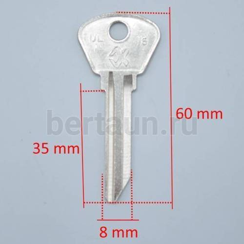 Заг.для ключ. UL1 УЛ-1_обратный H051L  УЛЬЯНОВСК  № 484 