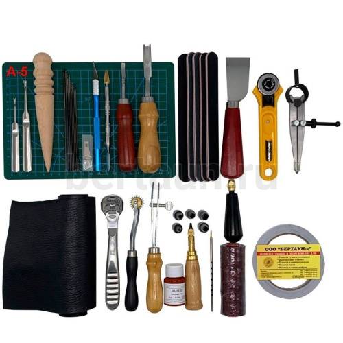 Набор для начинающих кожевенников "MasterBert" 30 предметов ( № 1)