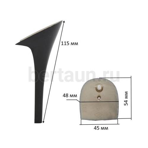 Каблуки №  45 LY 8166 черный лаковый (высота 11,5 см)