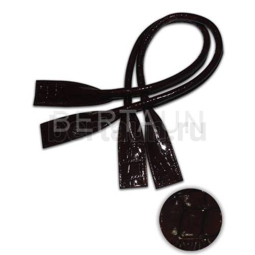 Ручки сумочные готовые 65см № 16 полиурет. коричн крокодил ЛАК