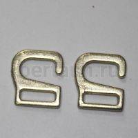 Крючки для босоножек 9,2 мм (для резинки 8 мм) золото 10 шт/упак 