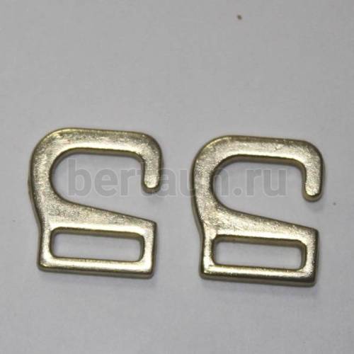 Крючки для босоножек 9,2 мм (для резинки 8 мм) золото 10 шт/упак 