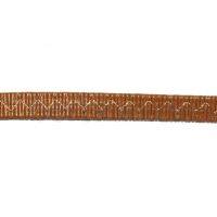 Резинка босоножная в кожаной оплетке 8 мм карамель цв.№ 3 Италия