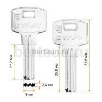 Заг.для ключ. BUL1_ x_BUT1R_ х Булат МЦ-90 верт.№599