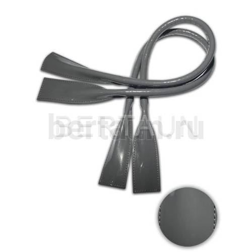 Ручки сумочные готовые 65см № 41 полиурет. серый ЛАК