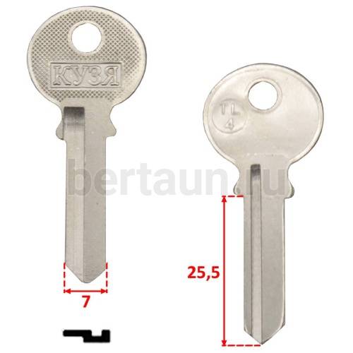 Заг.для ключ. TL 4 _TRI8D_TR2R_TL4_TRC41 TriCircle англ. №151