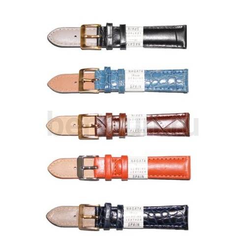 Ремешки для часов № 11   КОЖА 18 мм NAGATA в ассортименте
