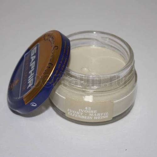 Сапфир №172   Крем банка 0032 СТЕКЛО-45   50 мл.(слон. кость)