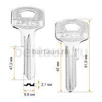 Заг.для ключ. AP2D_ APECS New 2.2mm H-242 №584