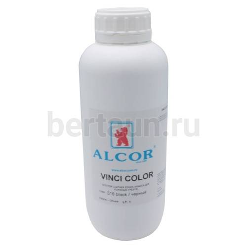 Химия № 34 ALCOR VINCI COLOR краска для уреза 1 л черный (316) глянец 