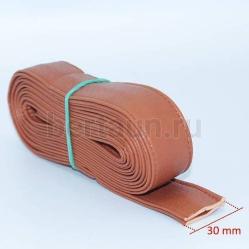 Ручки сумочные ПЛОСКИЕ № 20 3см*2м темн.карамель мат.