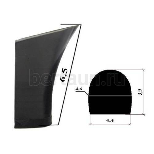 Каблуки №  35 LY 6110 черный матов (столб.высота 6,5 см)