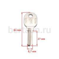 Заг.для ключ. TURAN верт. Н-129 №473
