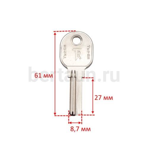 Заг.для ключ. TURAN верт. Н-129 №473
