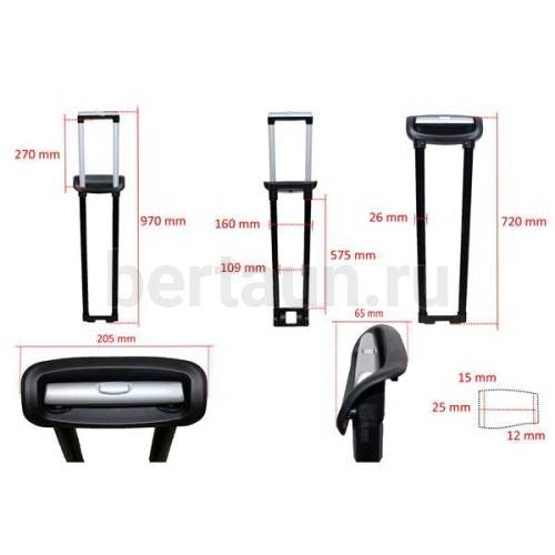 Ручка телескоп. д/чемодана №165  FSD СС2*28  71 см