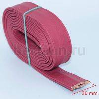 Ручки сумочные ПЛОСКИЕ № 32 3см*2м красный мат