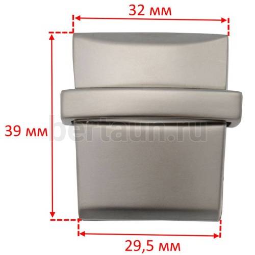 Замок портфельный № 23 А 521 мат. никель ЛТ