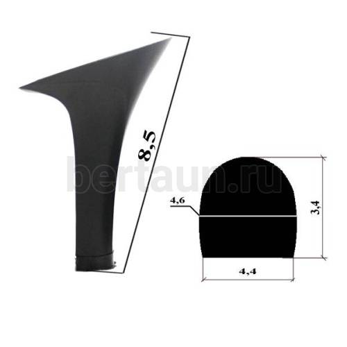 Каблуки №  62 LY 6315 черный (высота 8,5 см)
