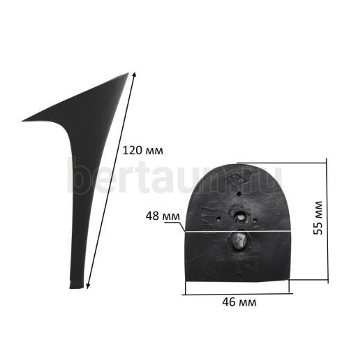 Каблуки №  53 LY 8117 черный матовый (высота 11,7 см)