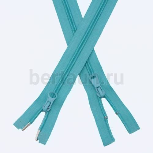 МОЛНИЯ №130 курточная 2 замка спираль Т7 ПРИБАЛТИКА 100 см бирюза