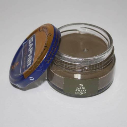Сапфир №162   Крем банка 0032 СТЕКЛО-28  50 мл.(khaki)
