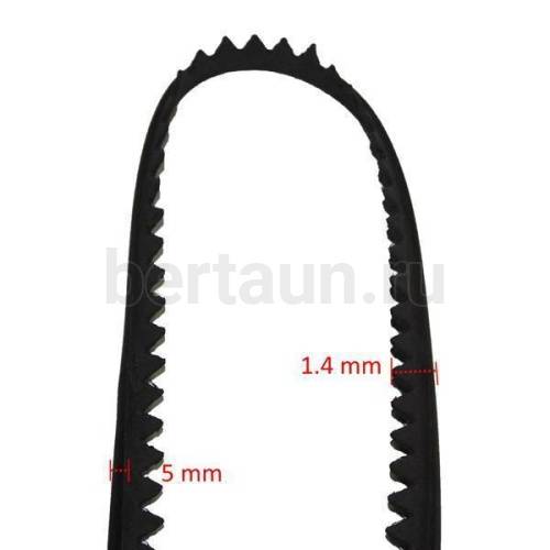 Рант № 8  декоративный  (5 мм) овал черный