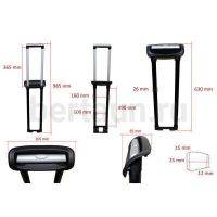 Ручка телескоп. д/чемодана №163  FSD СС2*24  61 см