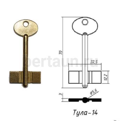 Заг.для ключ. ТУЛА - 14   DV-0585    № 12 