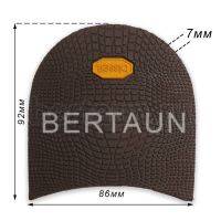 Набойка №  49  BISSELL 61 черепашка 7 мм женская темно-коричневый BROWN (1)