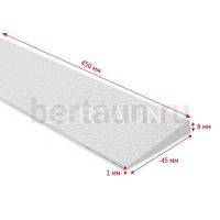 Косяки №26    BISSELL  1010  450*45*1*8 мм белый WHITE(14)