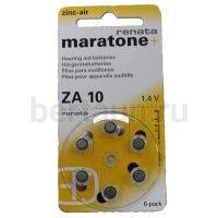 Батарейка № 31  RENATA  ZA 10 maratone+ (6 шт/уп)