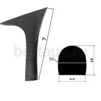 Каблуки № 118 LY 7086 черный наборный матов. (высота 7 см)