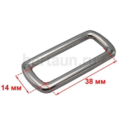 Рамка № 16 щель квадратная сумочная 38*14 мм RZJ71201 GFM никель