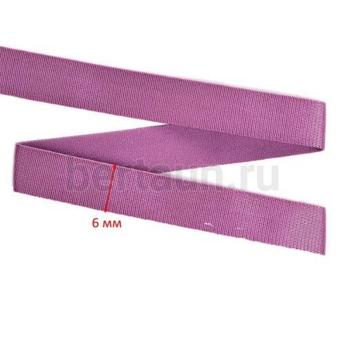 Резинка босоножная  6 мм тем.розовая Италия