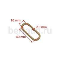 Рамка № 64 щель овальная LT 40 мм золото 10 шт/упак 