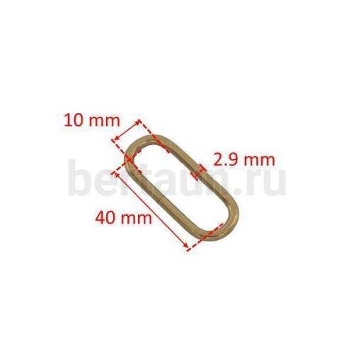 Рамка № 64 щель овальная LT 40 мм золото 10 шт/упак 