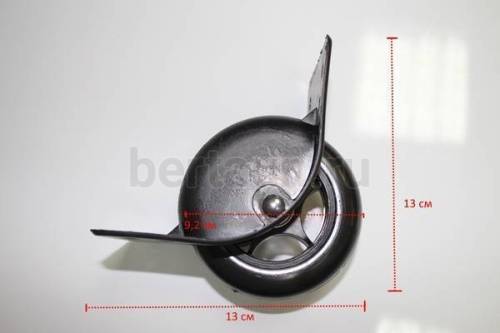 Колесо № 28 д/чемодана W0050/К-2-02 РОС черное ТМЛ/ ЛТ К2-02 большое/СD