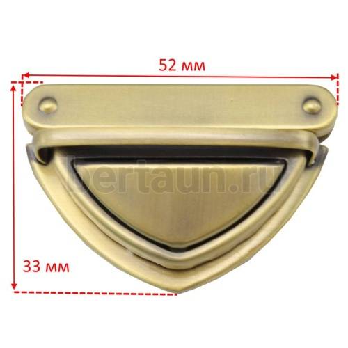 Замок портфельный №134  18YS004 SТК/JX-12A039 GFM антик